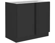 NORIS 105 ND 1F BB szafka kuchenna stojąca czarny mat / czarny mat